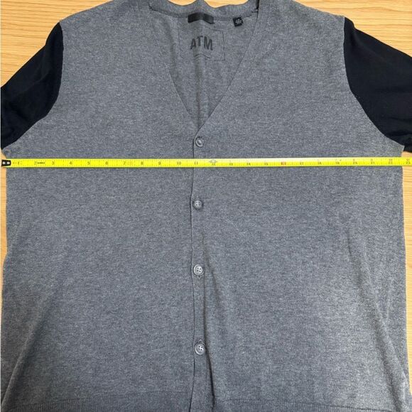 ATM Anthony Thomas Melillo Men’s Cardigan Size L – Cotton Cashmere Blend - Picture 7 of 8